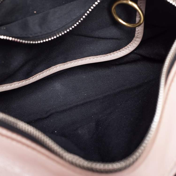 Pre Owned Chloe Beige/Black Leather Betty Satchel