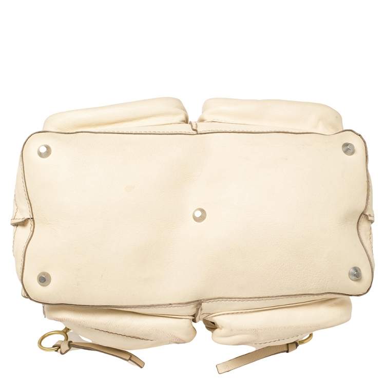 Pre Owned Chloe Cream Leather Large Betty Satchel