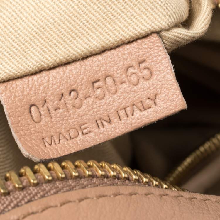 Pre Owned Chloe Old Rose Pink Leather Medium Paraty Shoulder Bag