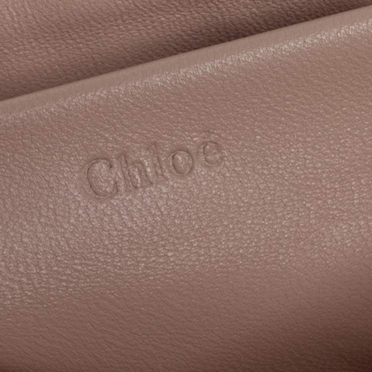 Pre Owned Chloe Beige Leather Small Elsie Shoulder Bag