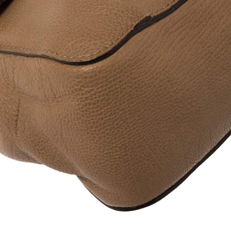مملوكة مسبقًا Chloé Beige Leather Small Elsie Shoulder Bag
