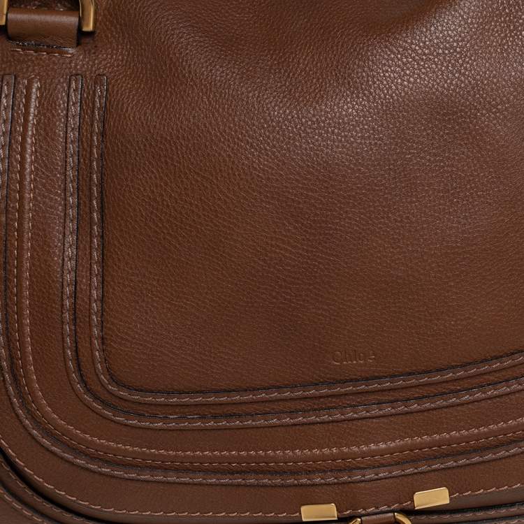 Pre Owned Chloé Brown Leather Large Marcie Satchel