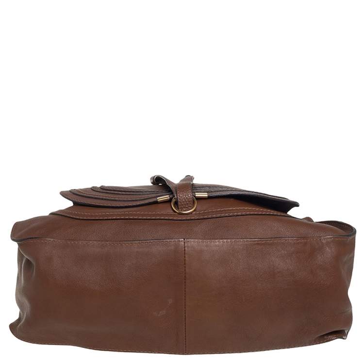 Pre Owned Chloé Brown Leather Large Marcie Satchel