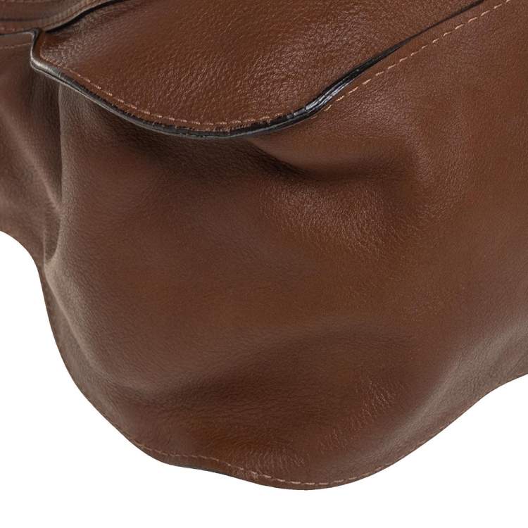 Pre Owned Chloé Brown Leather Large Marcie Satchel