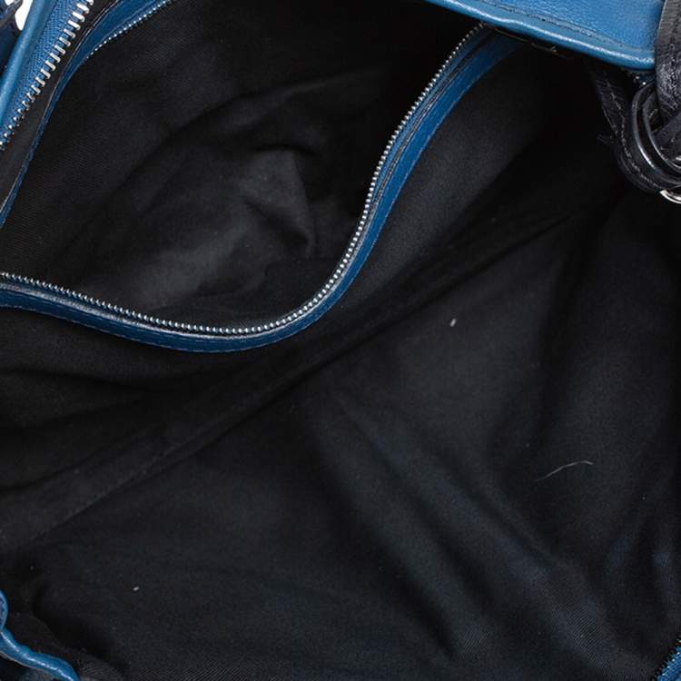 Pre Owned Chloe Blue Leather Tracy Satchel