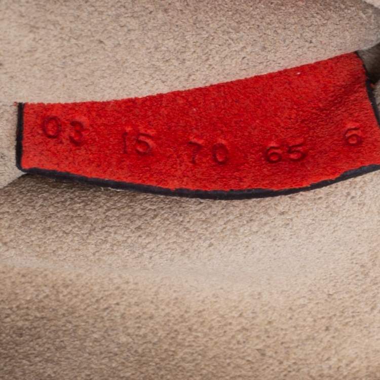 Pre Owned Chloe Black/Orange Leather and Suede Medium Drew Shoulder Bag