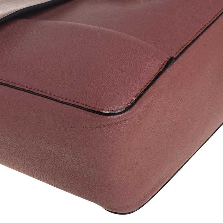 Pre Owned Chloe Old Rose Leather Large Elsie Shoulder Bag