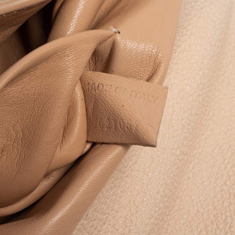 Pre Owned Chloé Beige Leather Small Elsie Shoulder Bag