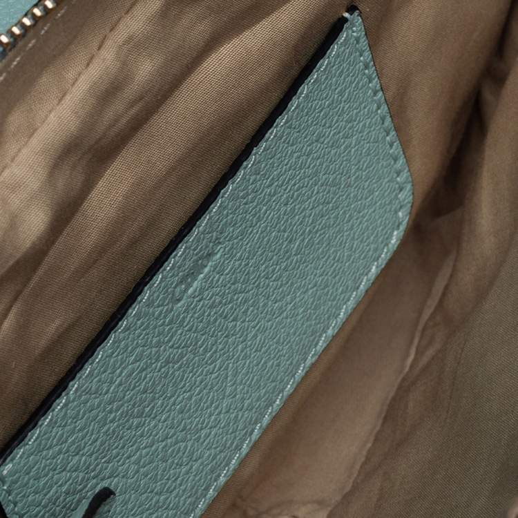Pre Owned Chloe Green Leather Elsie Shoulder Bag 