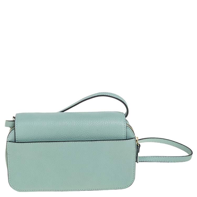 Pre Owned Chloe Green Leather Elsie Shoulder Bag 