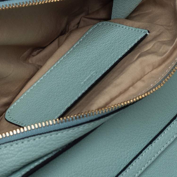Pre Owned Chloe Green Leather Elsie Shoulder Bag 
