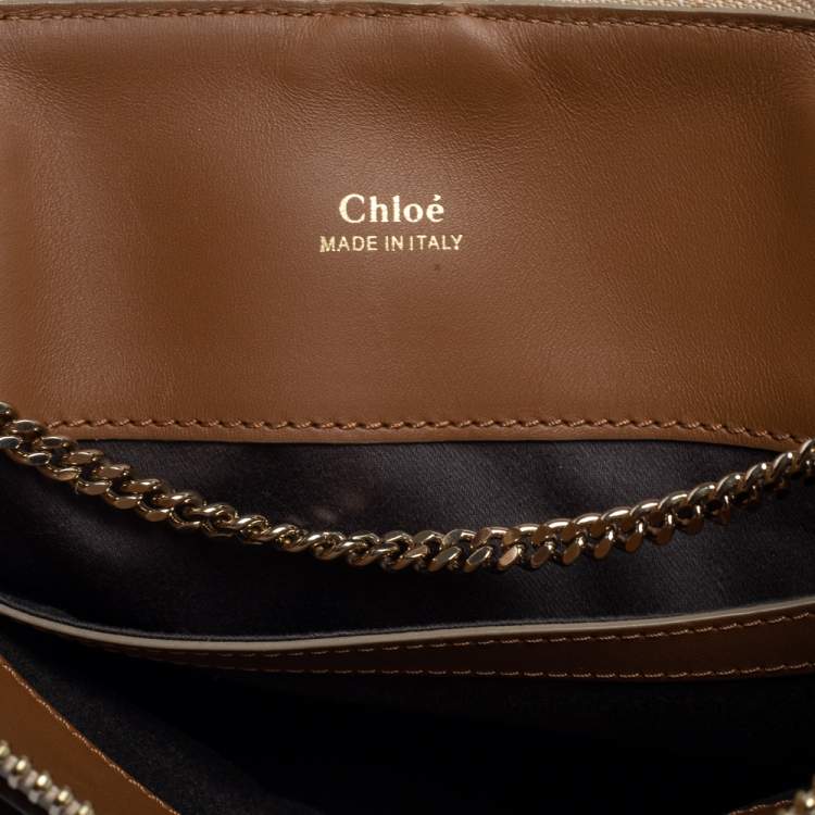 Pre Owned Chloe Multicolor Leather Small Baylee Tote