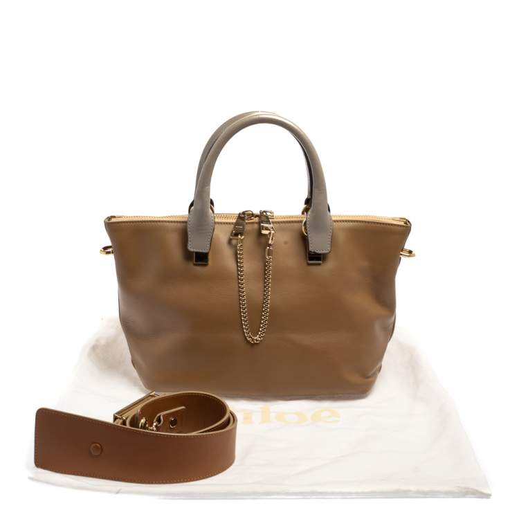 Pre Owned Chloe Multicolor Leather Small Baylee Tote
