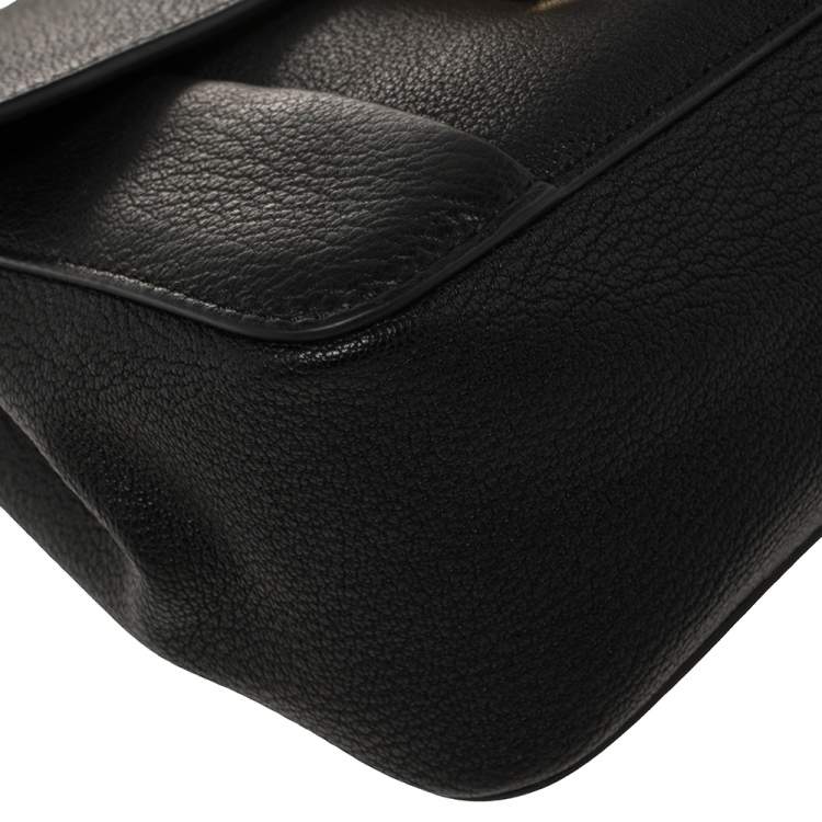 Pre Owned Chloé Black Leather Small Elsie Shoulder Bag