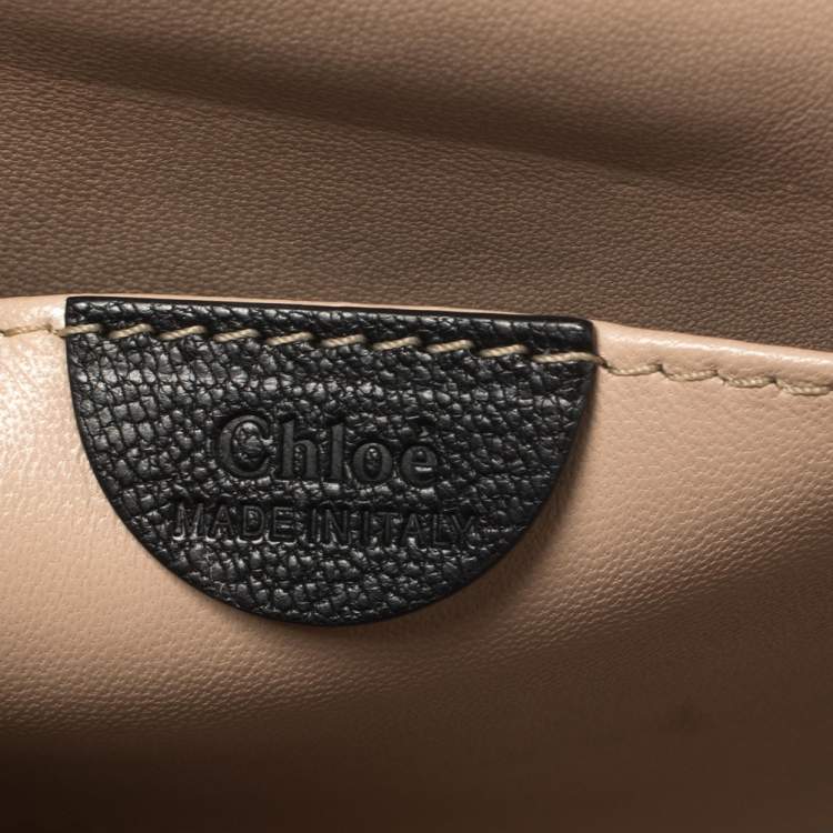 Pre Owned Chloé Black Leather Small Elsie Shoulder Bag