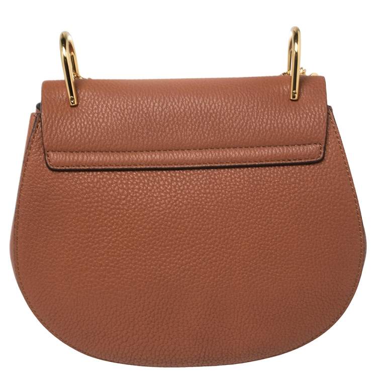 Pre Owned Chloe Brown Leather Medium Drew Shoulder Bag