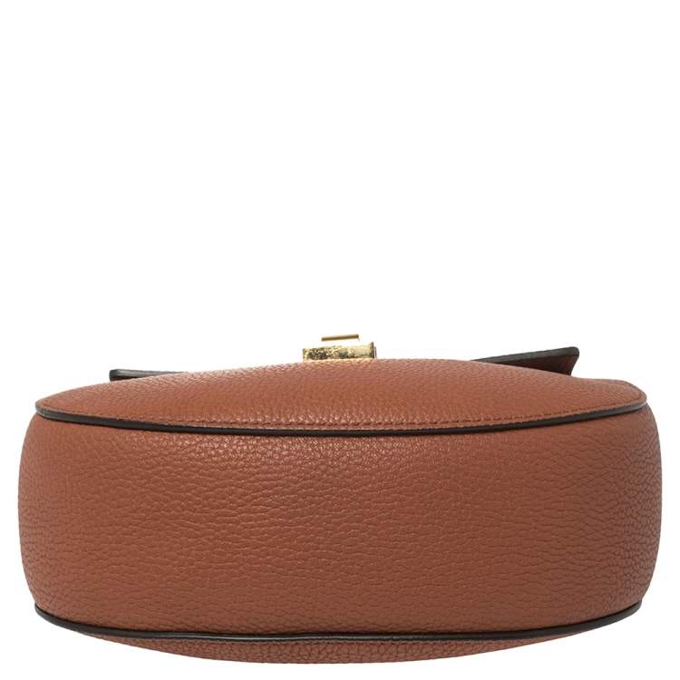 Pre Owned Chloe Brown Leather Medium Drew Shoulder Bag