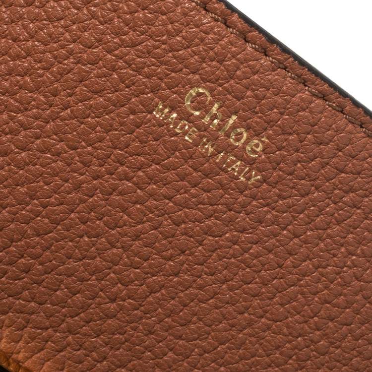 Pre Owned Chloe Brown Leather Medium Drew Shoulder Bag
