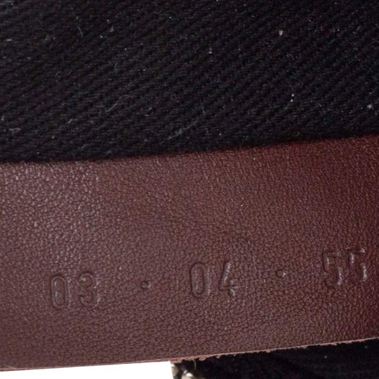 Pre Owned Chloe Black Leather Embellished Crescent Hobo