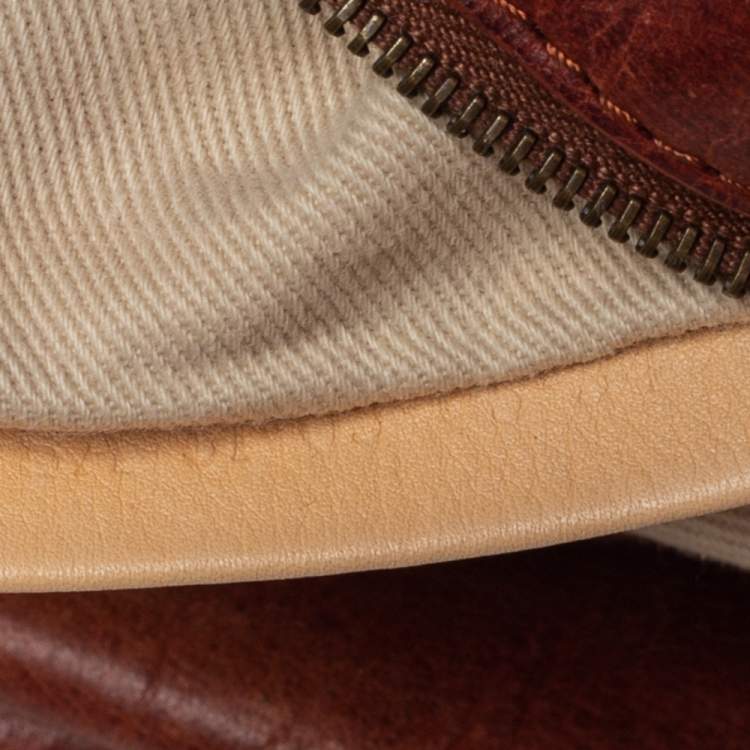 Pre Owned Chloe Brown Leather Silverado Satchel