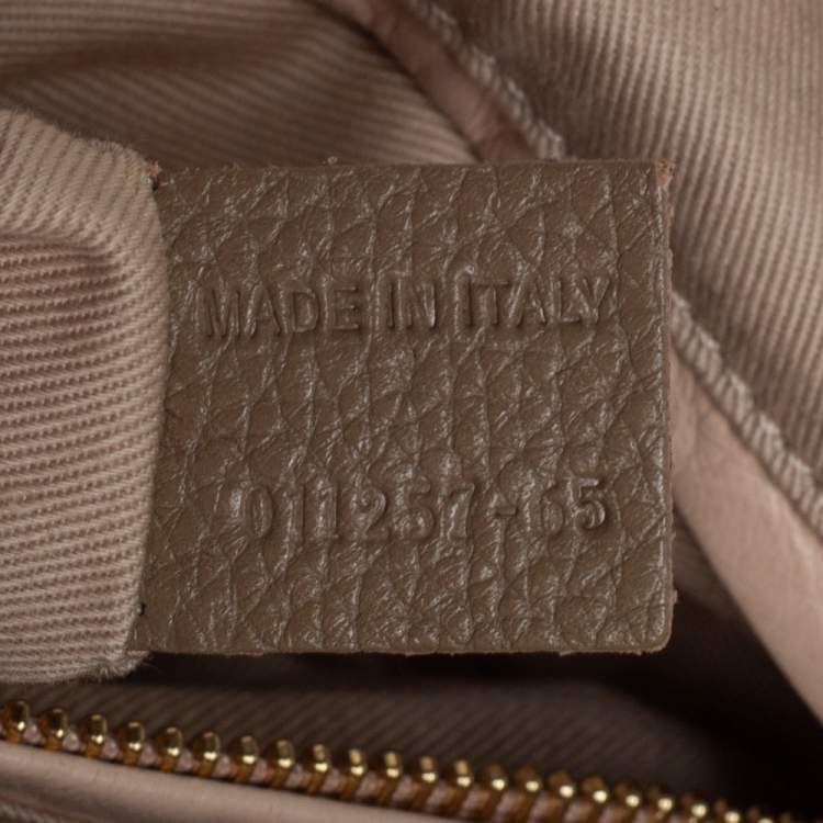 Pre Owned Chloe Beige Leather Small Paraty Shoulder Bag