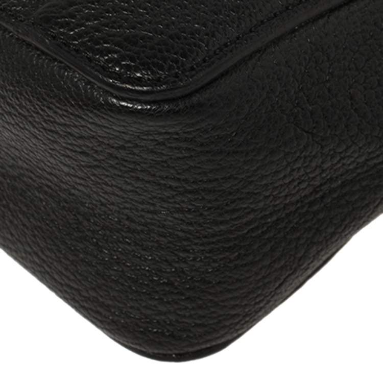 Pre Owned Chloe Black Leather Mini Elsie Crossbody Bag