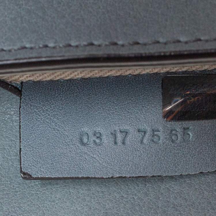 Pre Owned Chloe Blue Leather and Suede Mini Faye Backpack