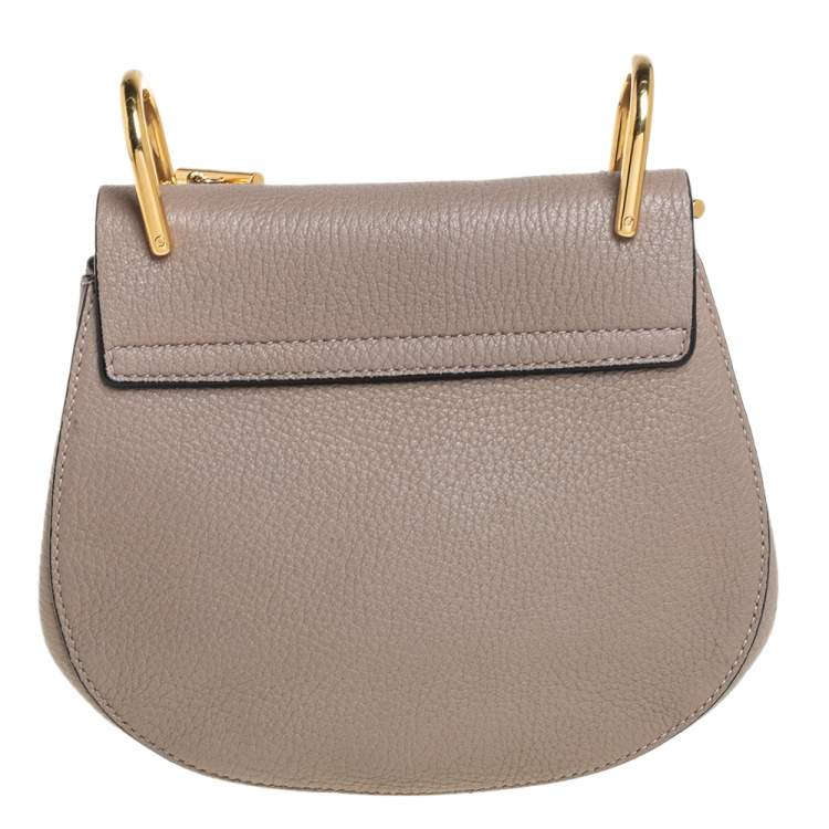 Pre Owned Chloé Beige Leather Small Drew Crossbody Bag