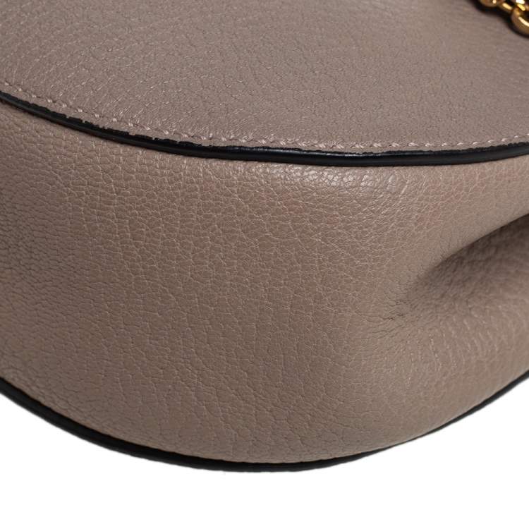 Pre Owned Chloé Beige Leather Small Drew Crossbody Bag