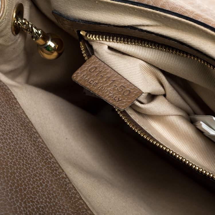 Pre Owned Chloe Beige Leather Medium Sally Flap Shoulder Bag