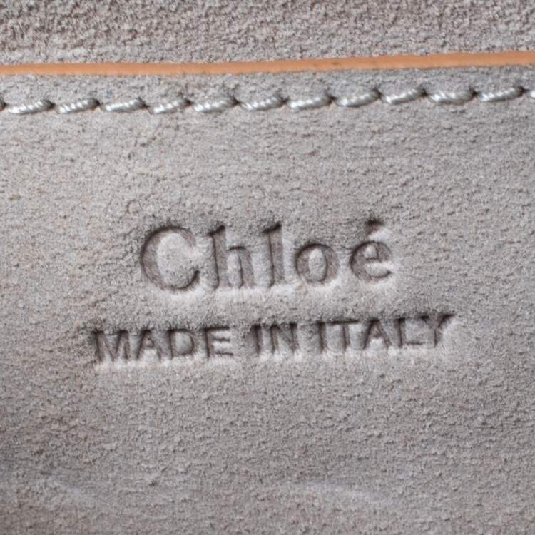 Pre Owned Chloe Tan Leather Medium Drew Bijou Shoulder Bag