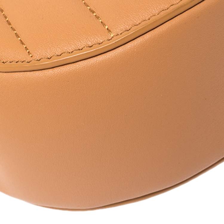 Pre Owned Chloe Tan Leather Medium Drew Bijou Shoulder Bag