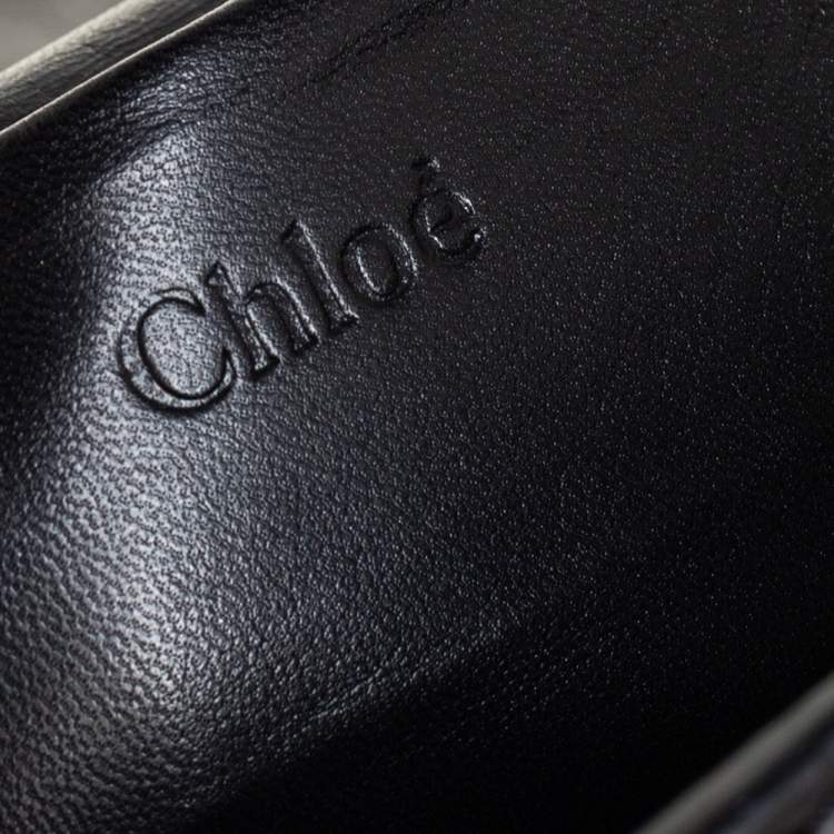 Pre Owned Chloe Black Python Medium Elsie Shoulder Bag