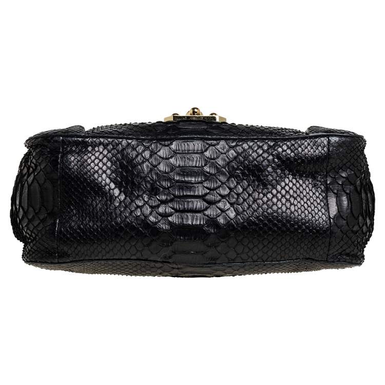 Pre Owned Chloe Black Python Medium Elsie Shoulder Bag