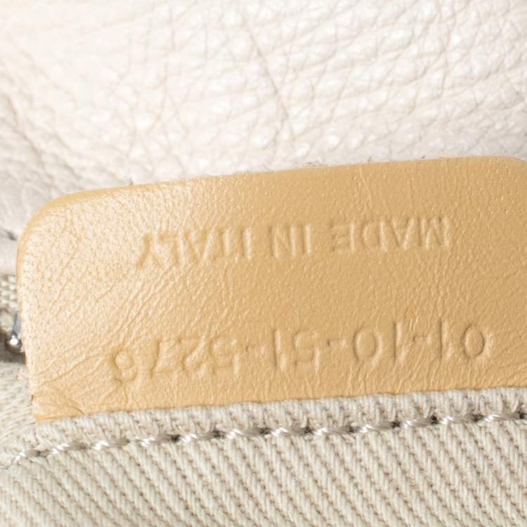 Pre Owned Chloe Cream Leather Paddington Satchel