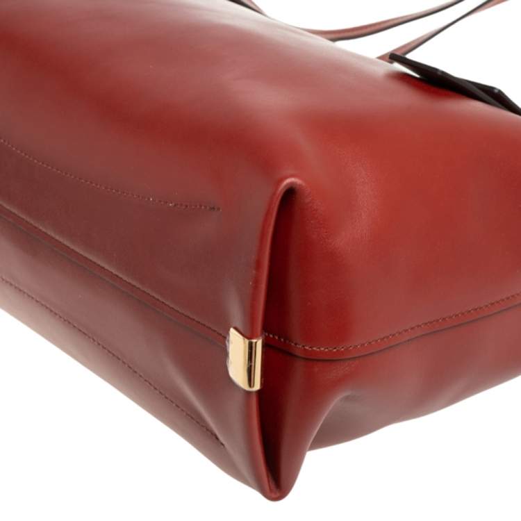 Pre Owned Chloe Brown Leather and Suede C Zipped Tote