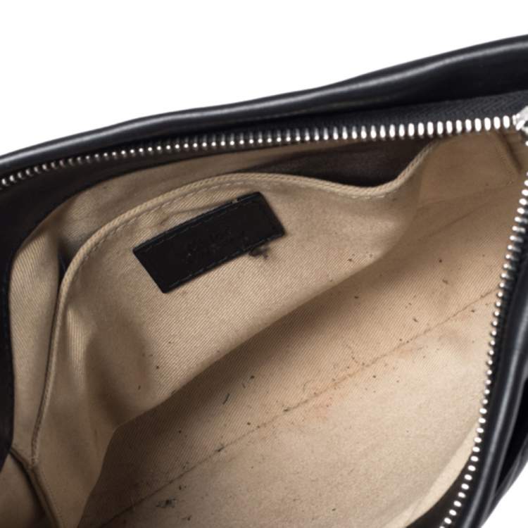 Pre Owned Chloe Black/Blue Quilted Leather Metal Roy Shoulder Bag