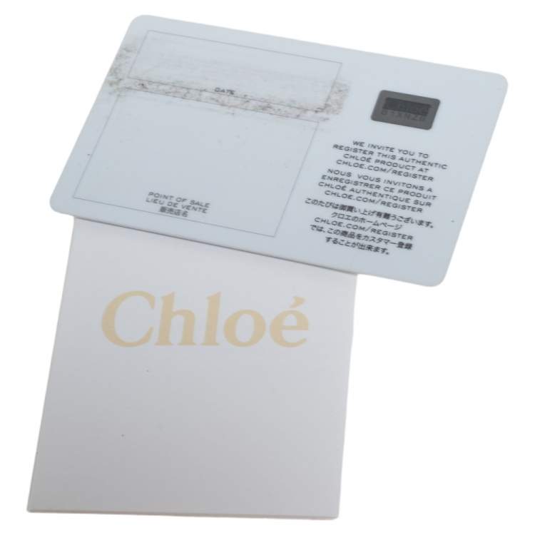 Pre Owned Chloe Taupe Leather Medium Marcie Crossbody Bag