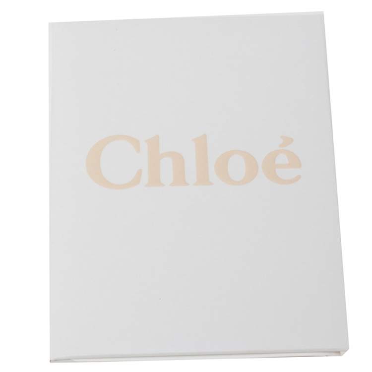 Pre Owned Chloe Grey Leather and Suede Medium Faye Shoulder Bag