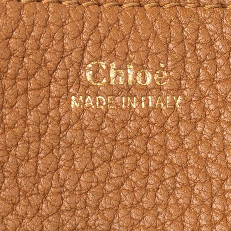 Pre Owned Chloe Brown Leather Drew Shoulder Bag