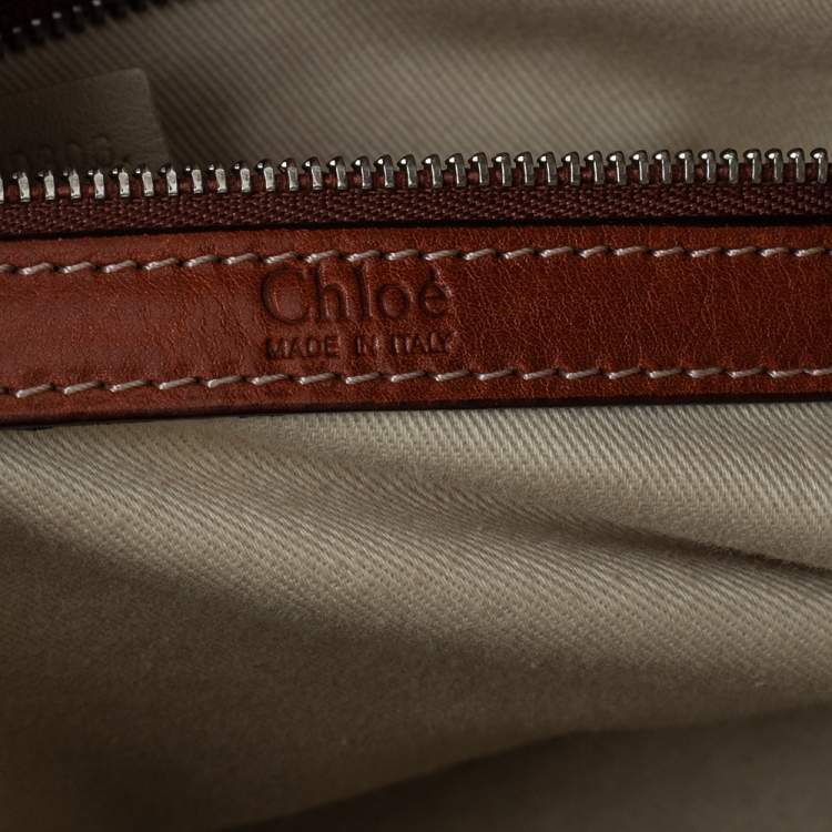 Pre Owned Chloe Brown Leather Tracy Satchel