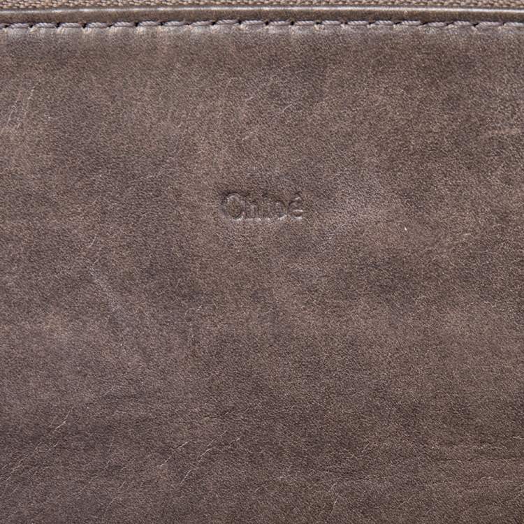 Pre Owned Chloé Grey Leather Satchel