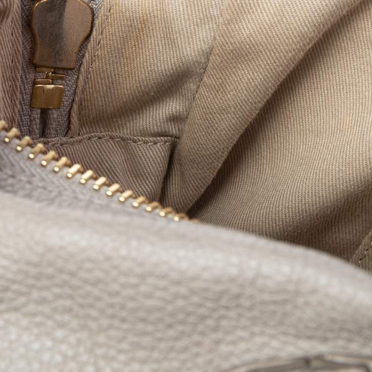 Pre Owned Chloé Beige Leather Medium Paraty Satchel