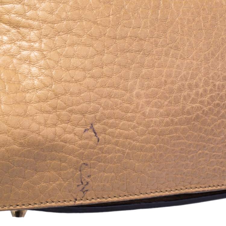 Pre Owned Chloé Beige Leather Medium Sally Flap Shoulder Bag