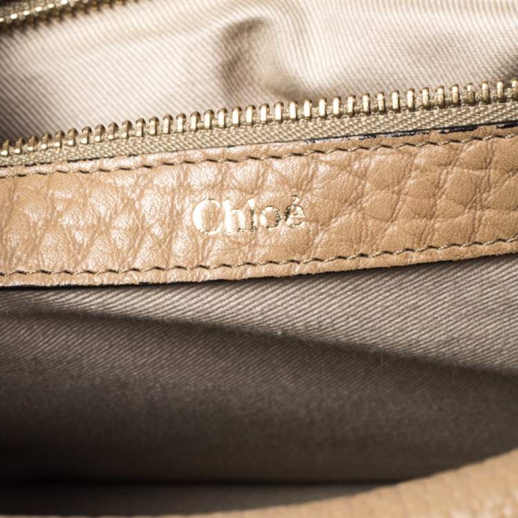 Pre Owned Chloé Beige Leather Medium Sally Flap Shoulder Bag