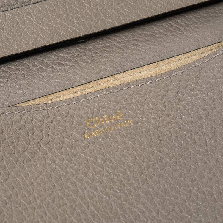 Pre Owned Chloe Grey Leather Medium Drew Shoulder Bag
