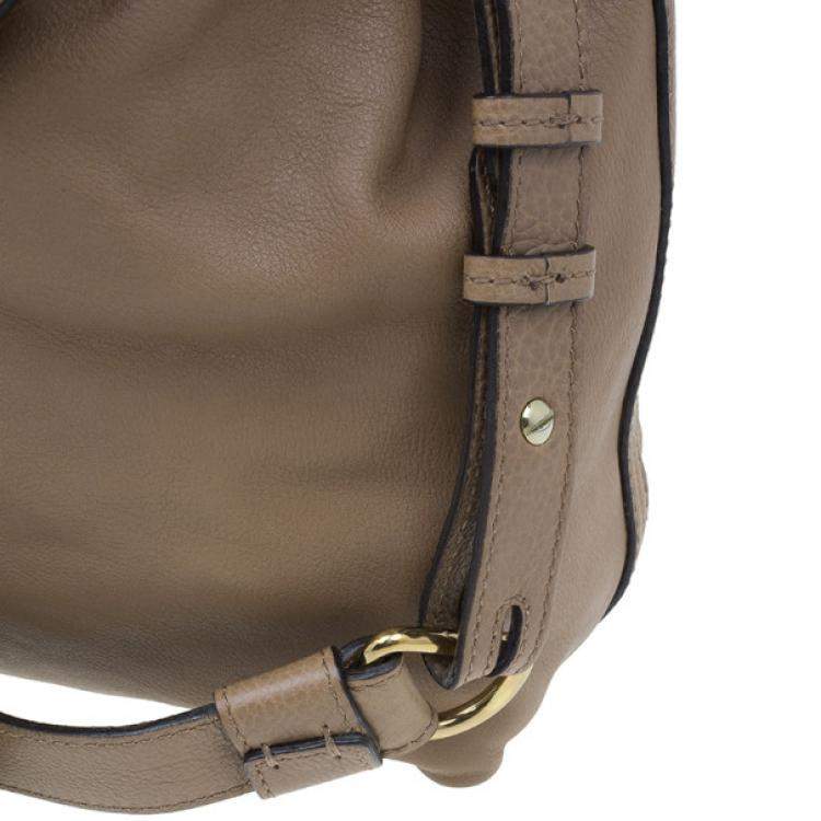 Pre Owned Chloe Beige Leather Elsie Satchel