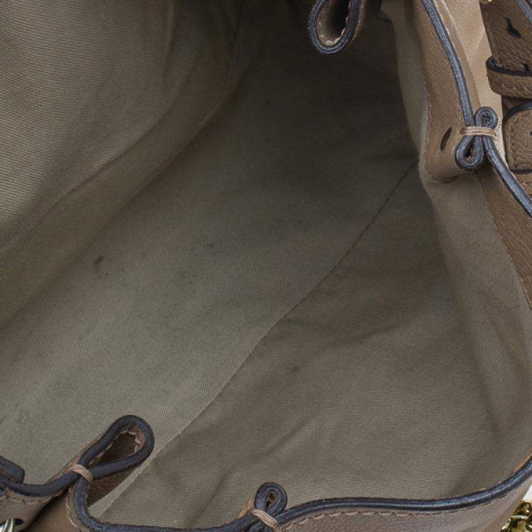 Pre Owned Chloe Beige Leather Elsie Satchel