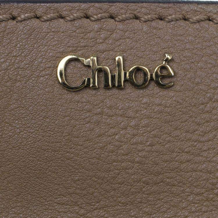 Pre Owned Chloe Beige Leather Elsie Satchel
