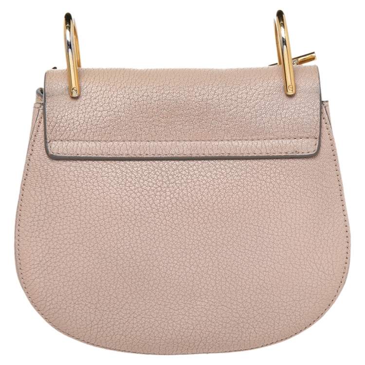 Pre Owned Chloé Beige Leather Small Drew Shoulder Bag